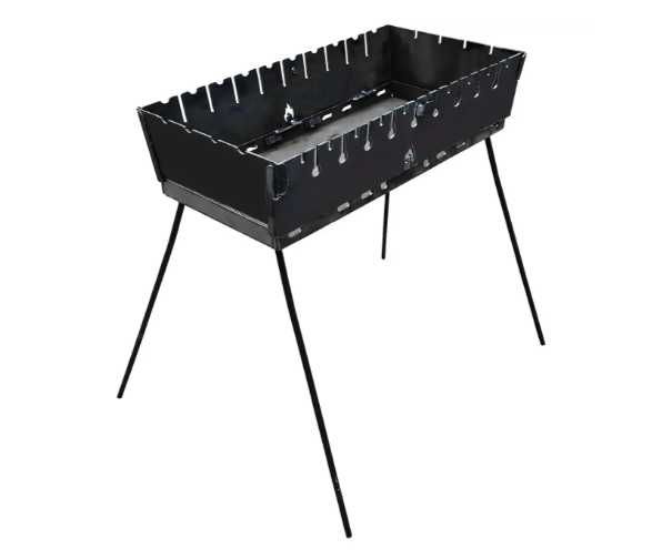 Мангал на 12 шампурів + шампури + чохол /два рівня / 3мм.