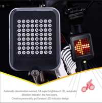 Led inteligent bike pisca, stop - presença -  carrega usb