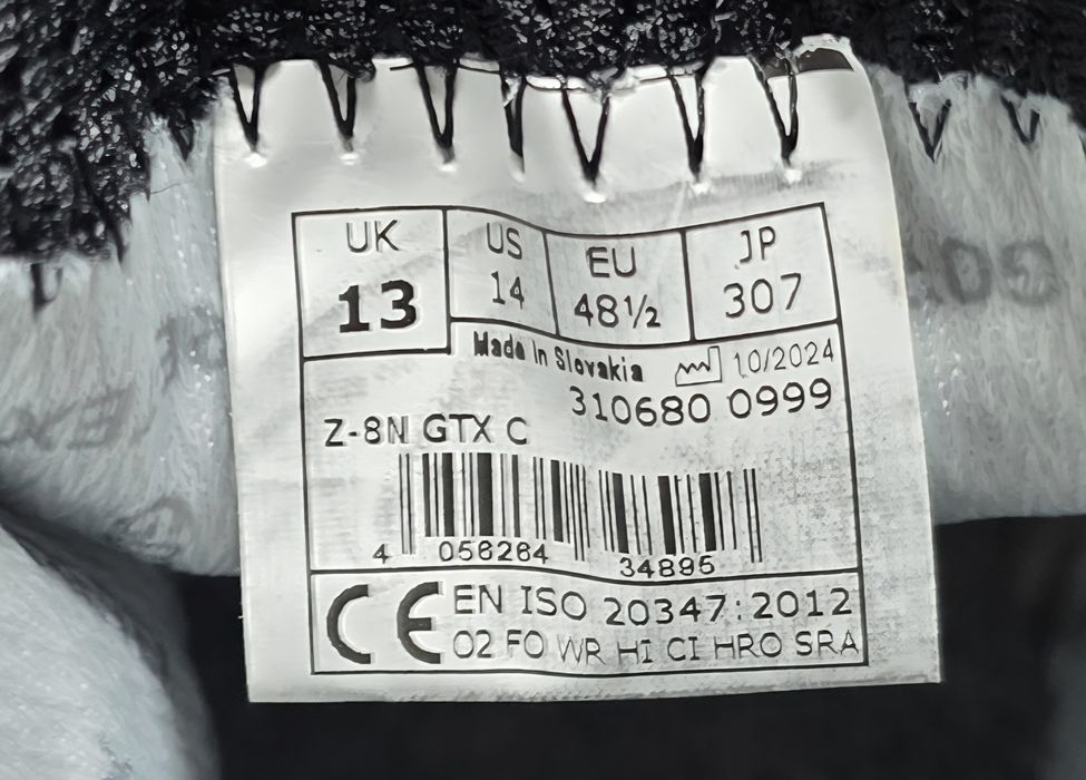 Чоловічі тактичні берці з Gore-Tex LOWA Z-8N GTX C 310680/999 Black
