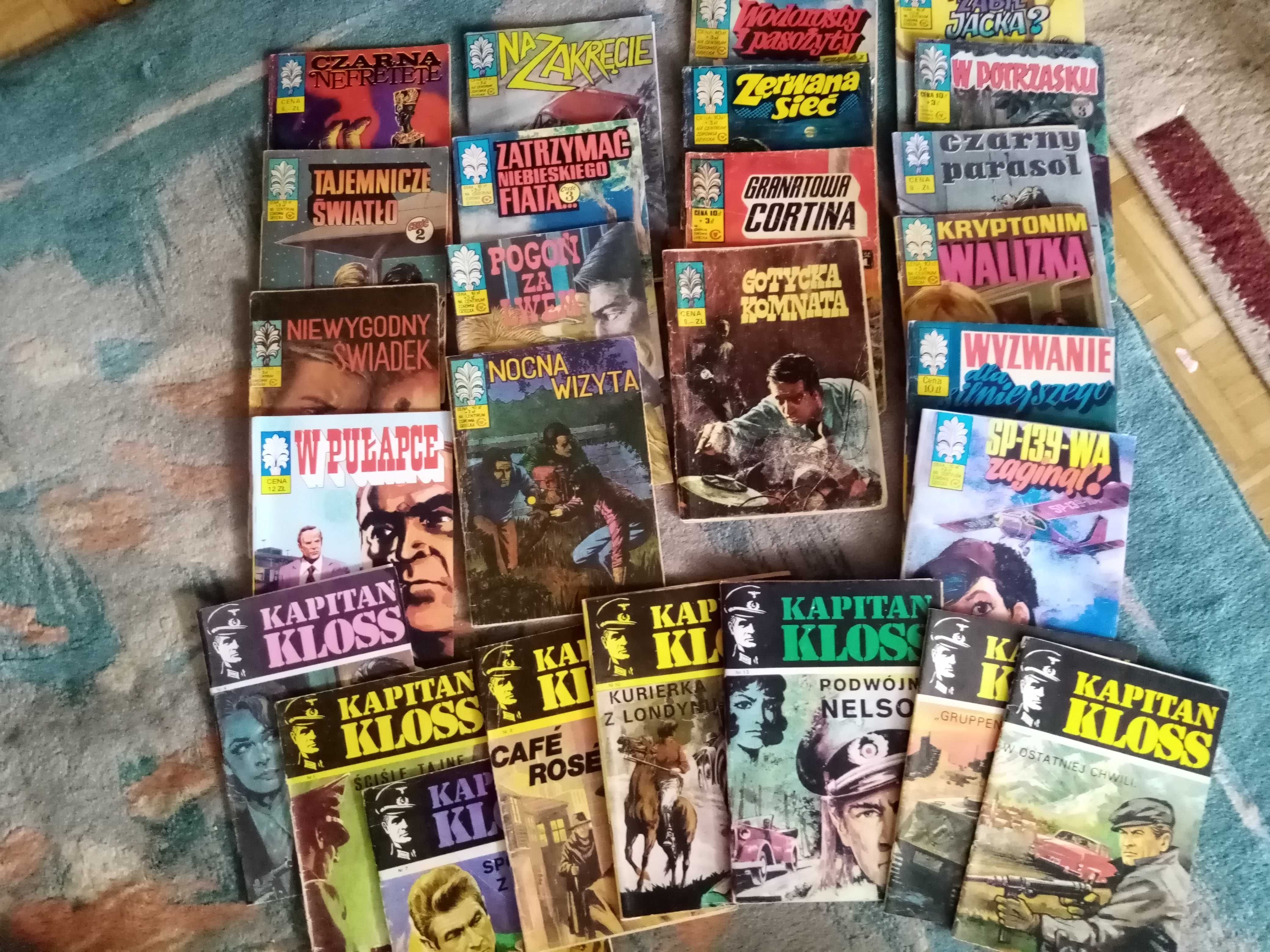 26 komiksów kapitan Żbik 18 szt Kloss 8 szt dst różne numery