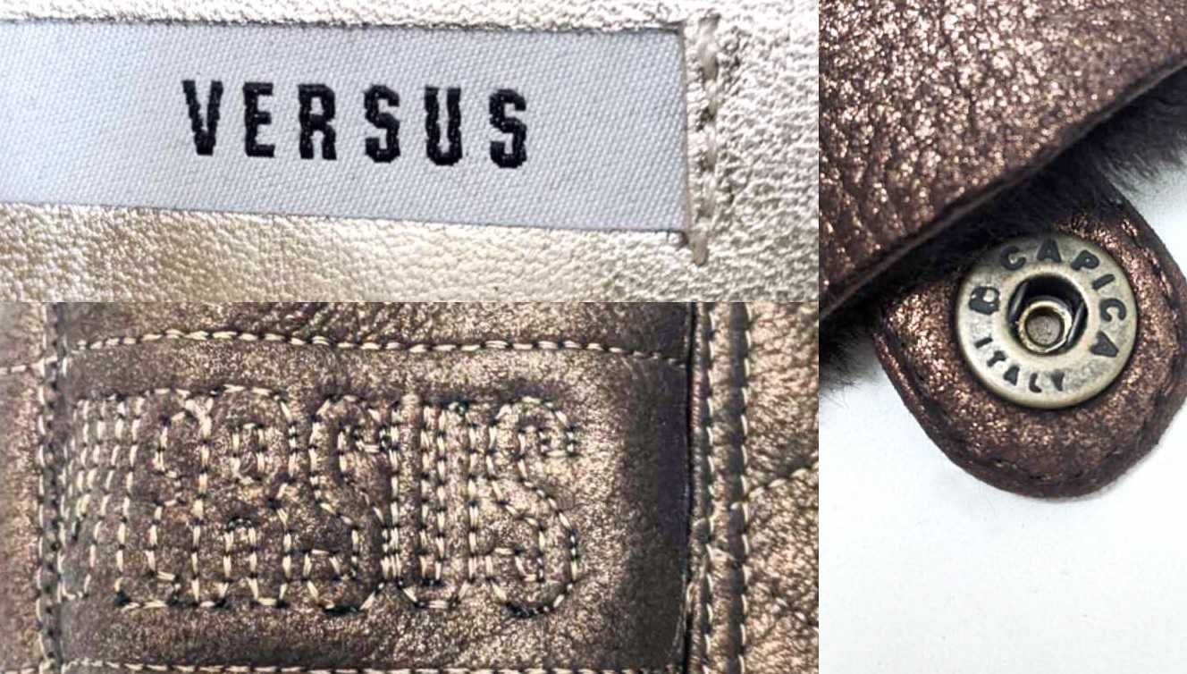Versace Versus 38 ботфорты высокие сапоги