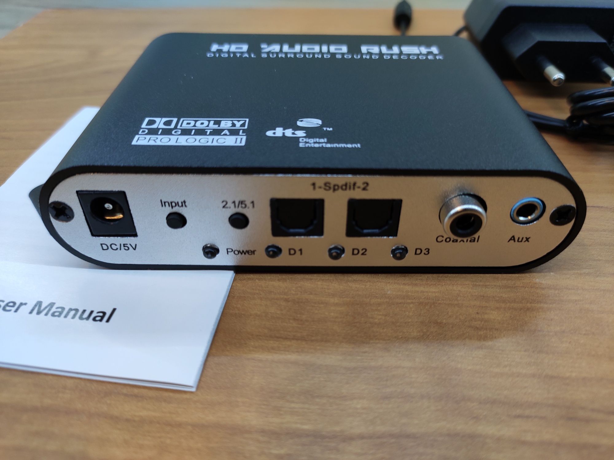 Конвертер с оптики Spdif на акустику 5.1