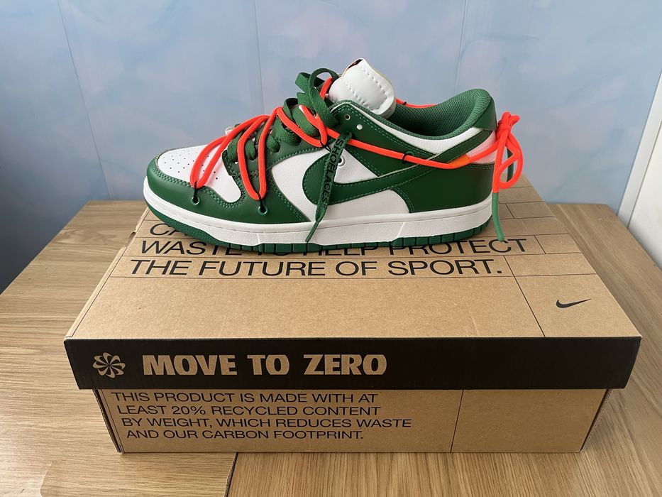 Продам Nike Dunk Low Off-White “Pine Green”.