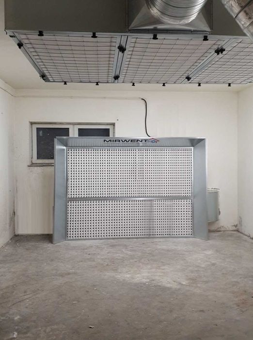 Instalacja nawiewu do ściany lakierniczej, Plenum nawiewne do lakierni