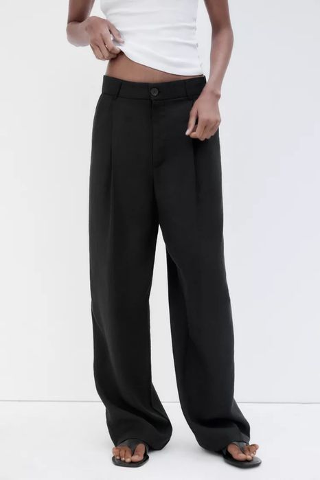 Класичні легкі широкі брюки Zara Wide Leg M, L