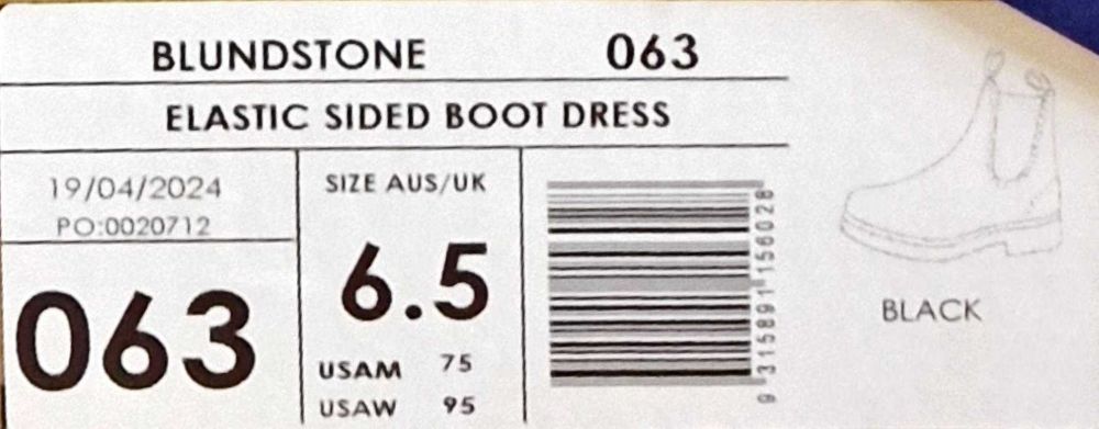 sztyblety buty Blundstone 063 czarne rozmiar 40