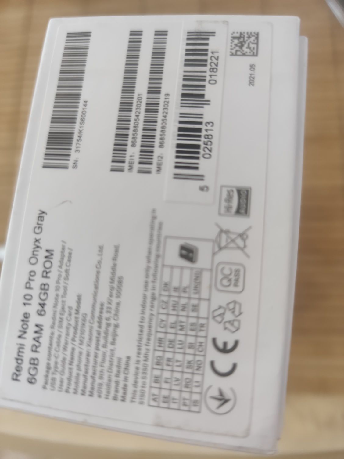 Redmi not 10 pro 64gb