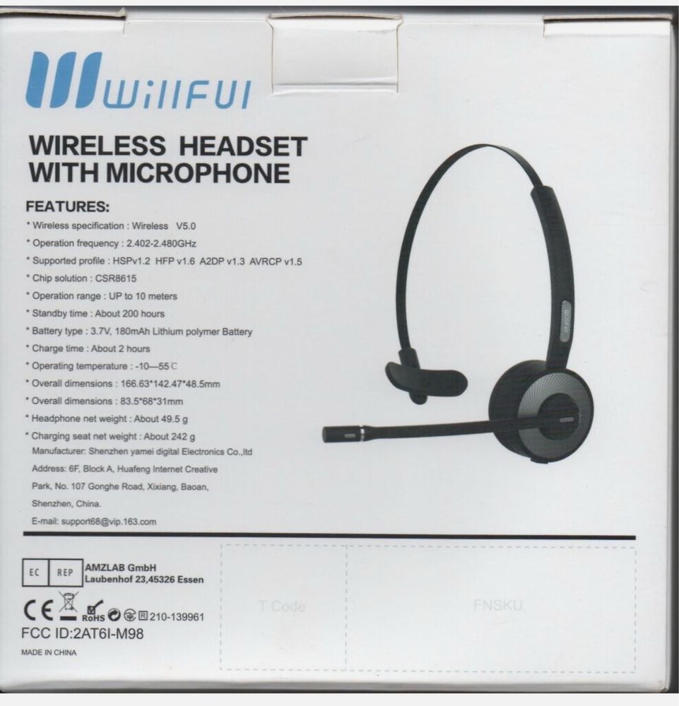 Headset M98 - novo