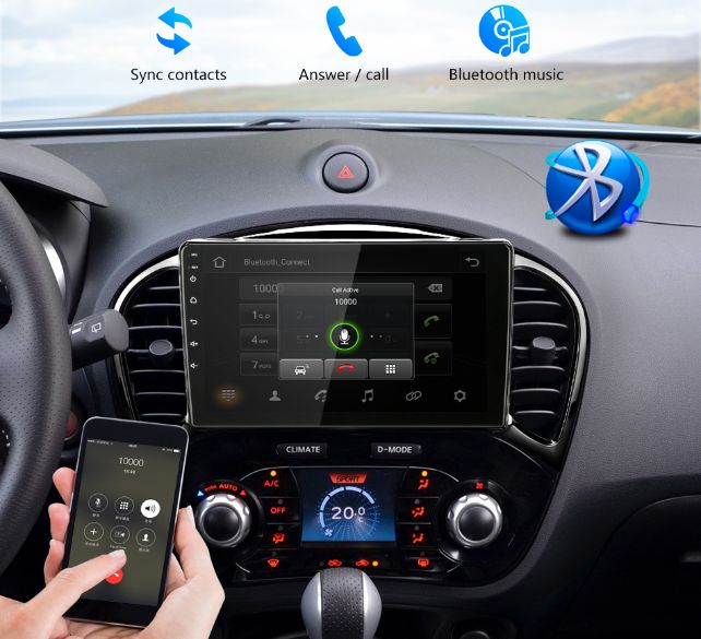 Radio nawigacja Nissan Juke 2010=2014 Android 10 Bluetooth GPS WIFi