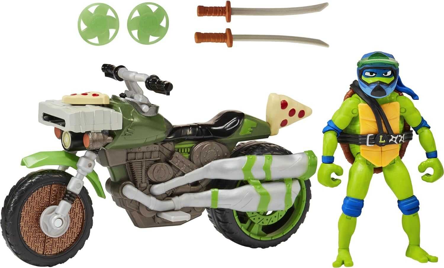 TMNT Леонардо на мотоциклі Ninja Kick Cycle Leonardo черепашки