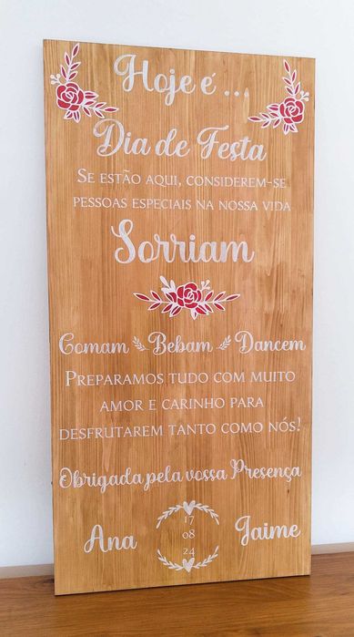 Placa de casamento