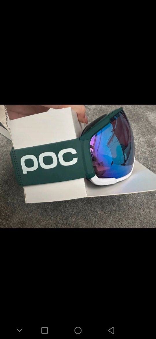 Gogle narciarskie POC Zonula Clarity Comp Moldanite Green