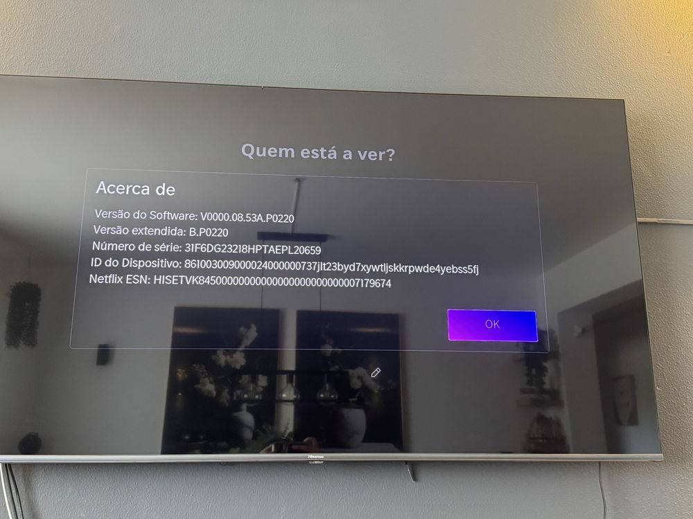 Smart TV Hisense 65U6NQ 65" ULED 4K c/ garantia