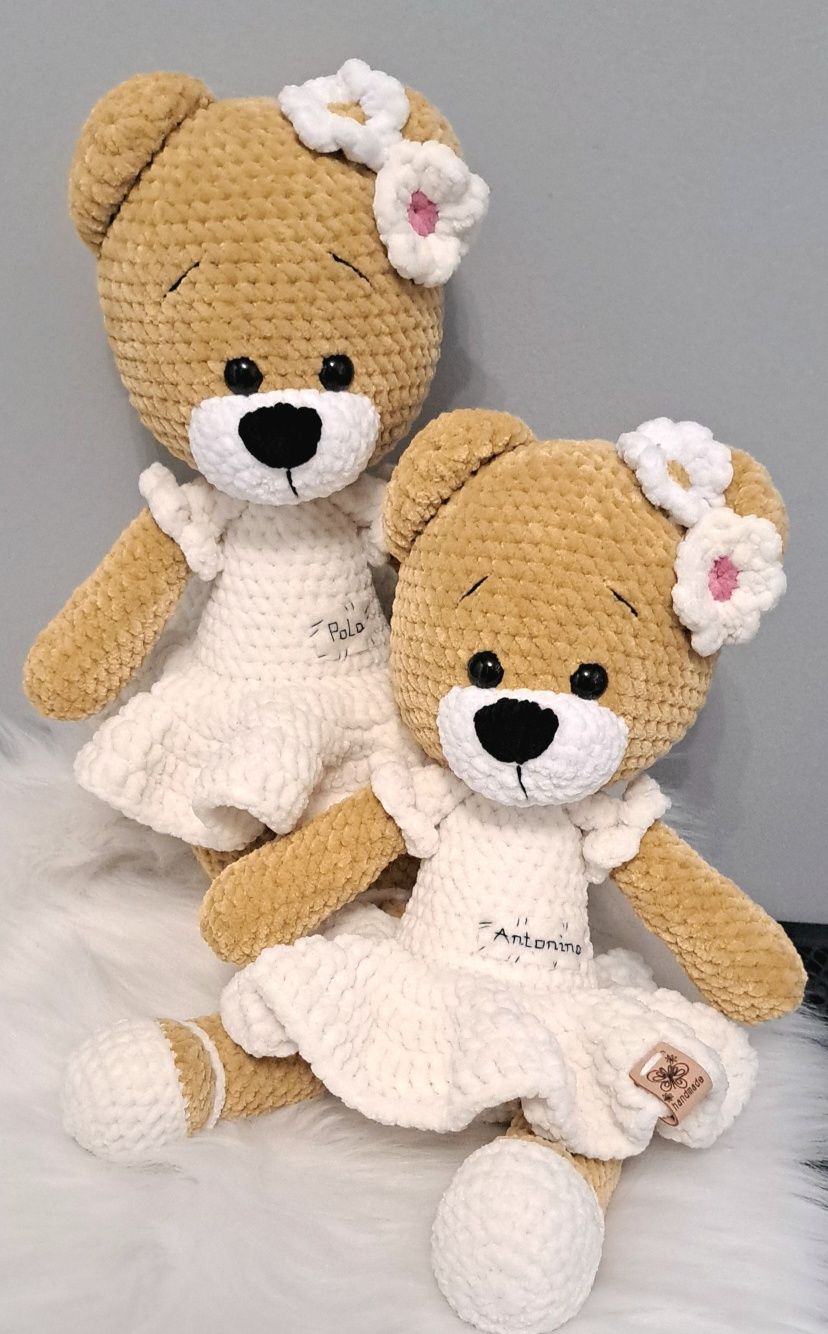 Miś dla dziewczynki handmade rękodzieło