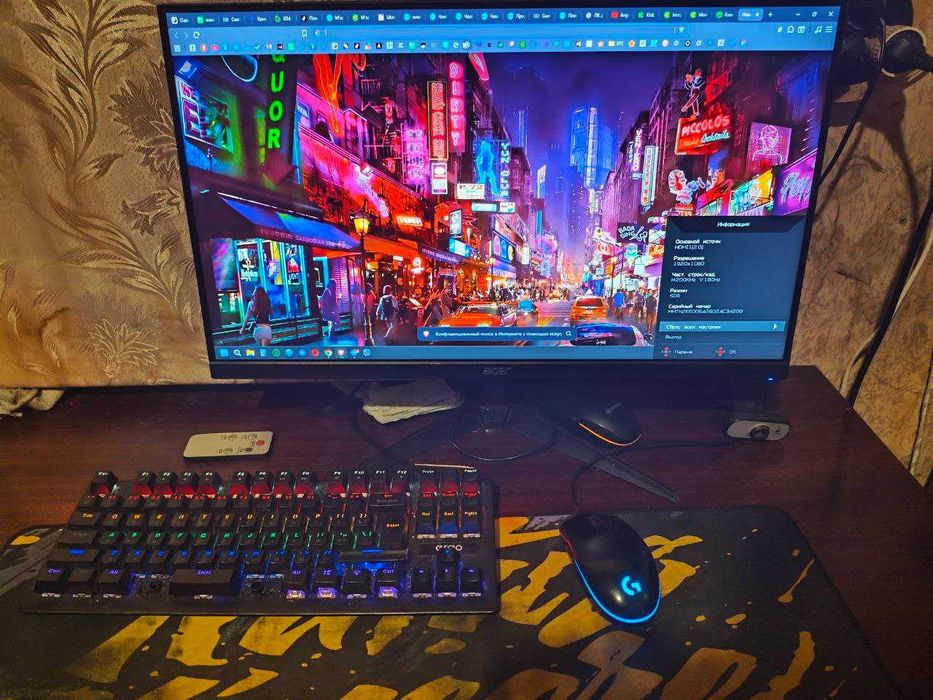 Мощный ПК Ryzen 5 5600 / GTX 1660 Super + монитор + мышка/клава