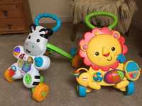 Fisher Price pchacz,jezdzik interaktywny Lew,Zebra