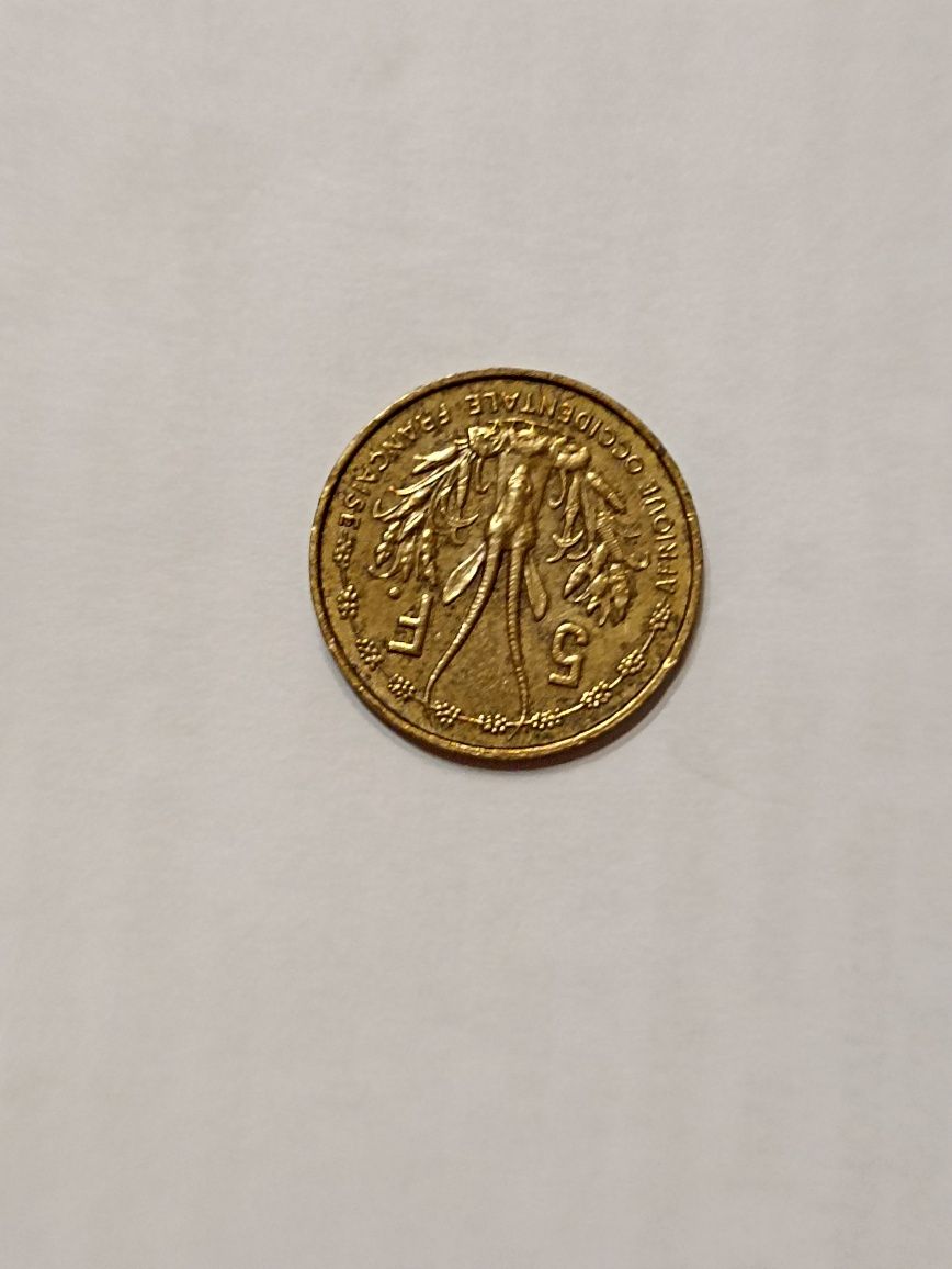 Moneta, Francuska Afryka Zachodnia, 5 Francs, 1956