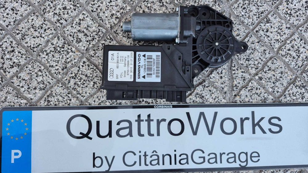 AUDI A4 B6/B7-Seat EXEO-Motor Elevador Vidros Traseiro Esq 8E0959,801A
