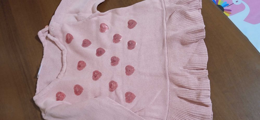 Светр / кофта сердечка блискітки