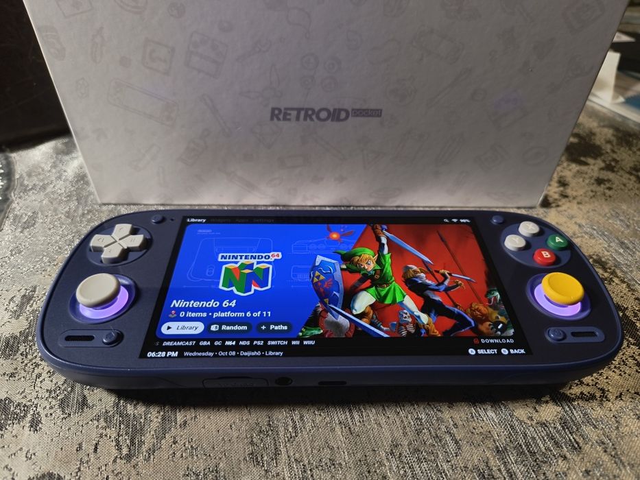 Retroid Pocket 5 – jak nowy! PS2, N64, WiiU, Android, pełen zestaw
