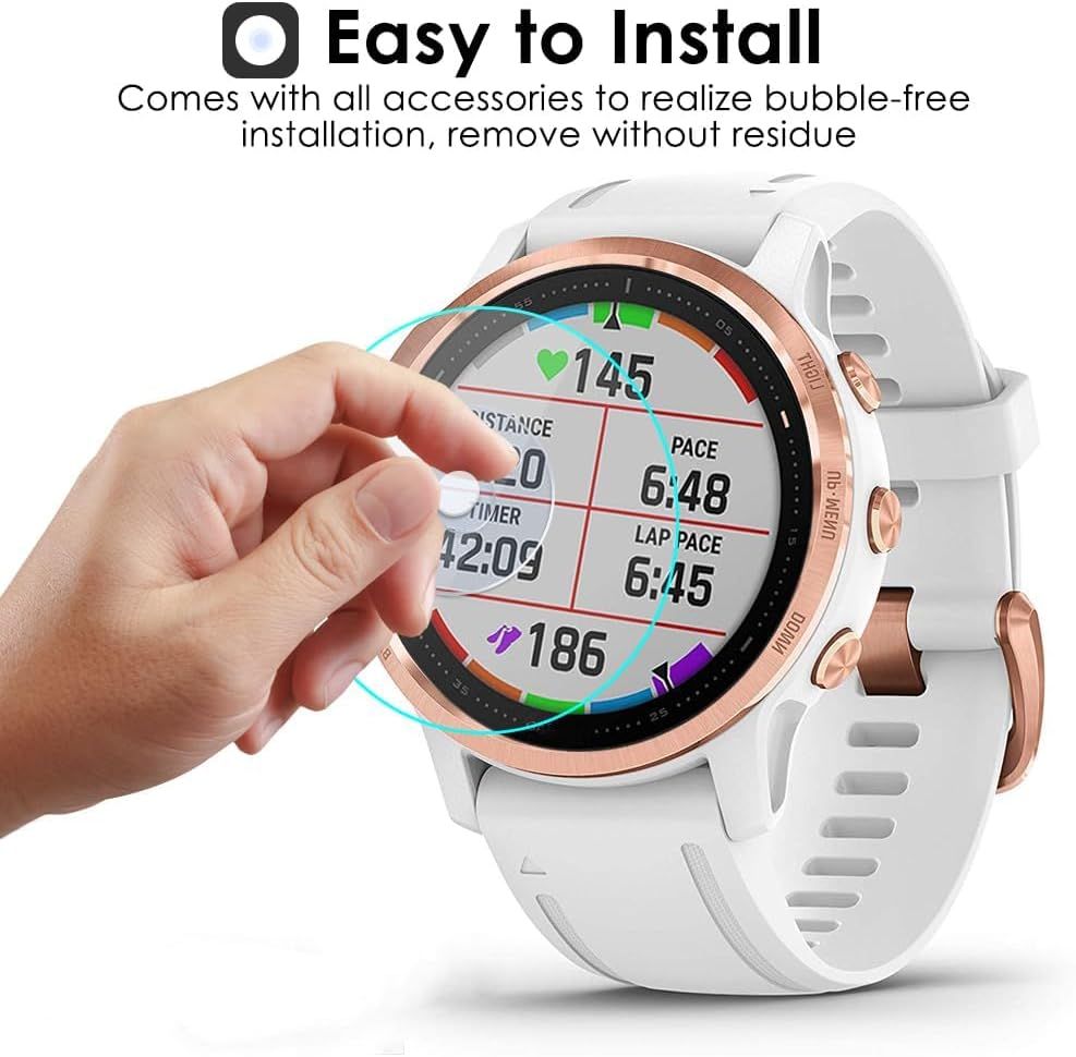3 Sztuki  Szkło Hartowane 9H Do Garmin Fenix 6S 6S Pro