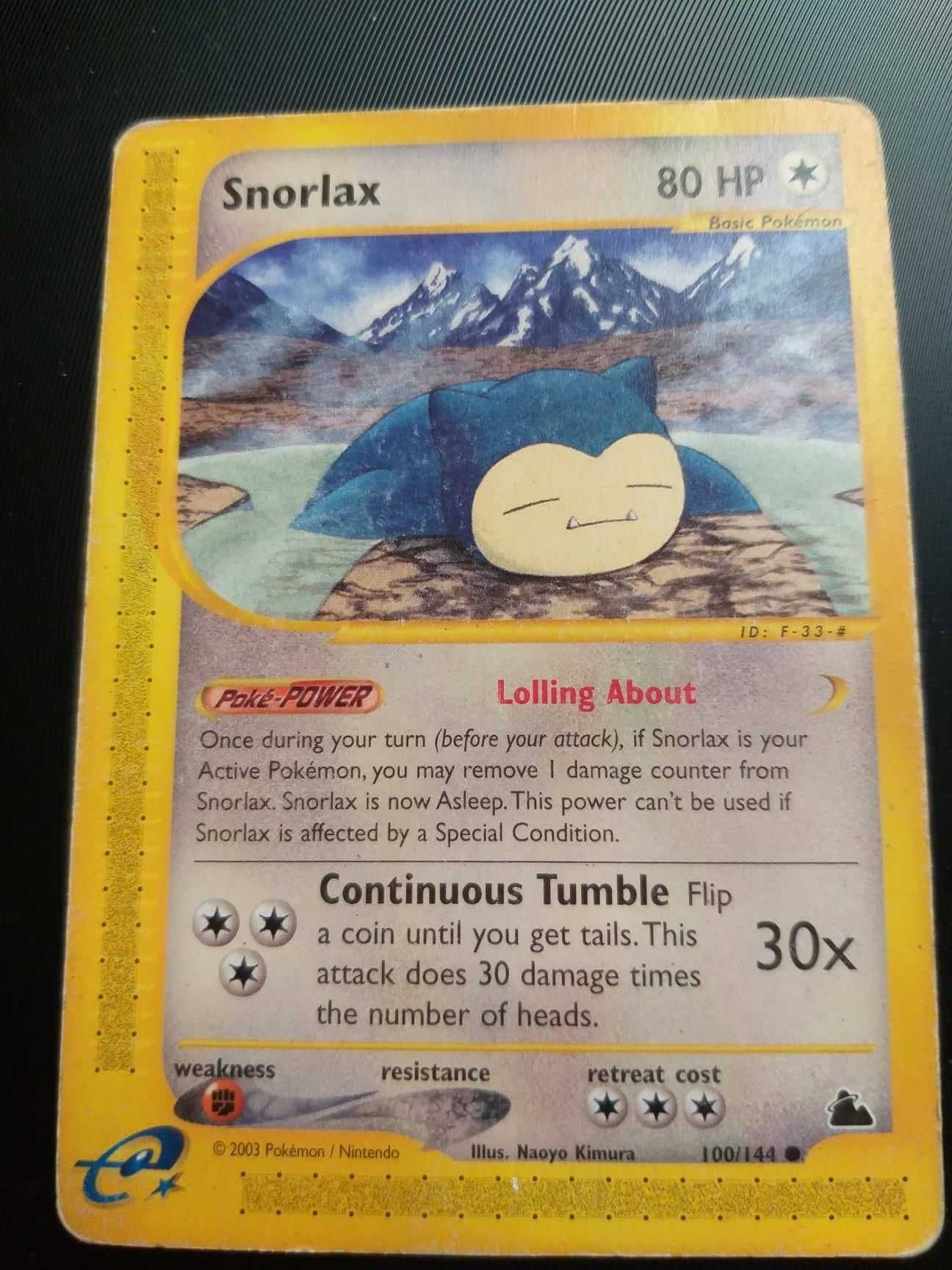 Pokemon Card - Snorlax 80 HP