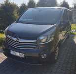 Bus wynajem Opel Vivaro, long, 9 os. klima, kamera cofania, navi, box