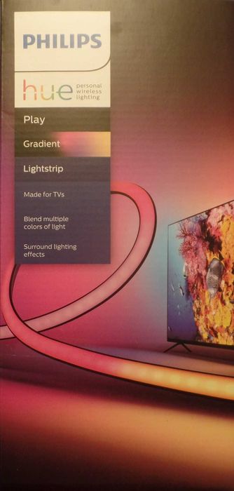 Philips Hue Play Gradient Lightstrip, novo em caixa, nunca usado