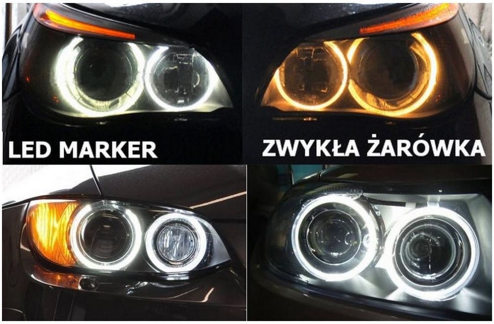 Najlepsze Nowe ŻARÓWKI LED Marker Ringi BMW E39 E53 E65 E66 E60 F VAT