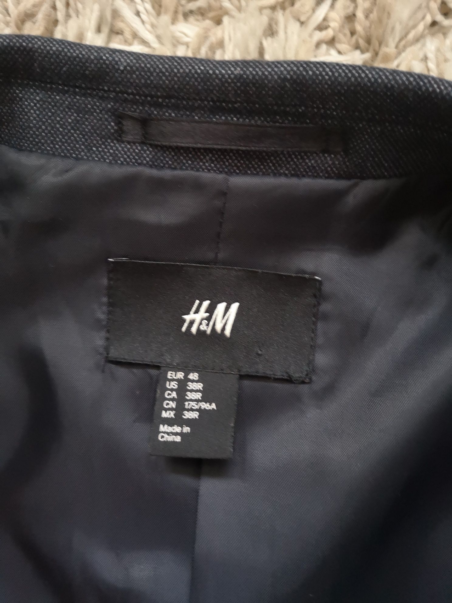 Granatowa marynarka męska H&M rozm.48