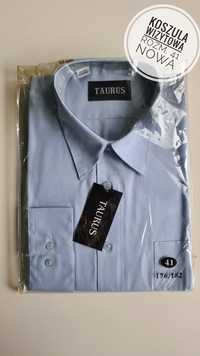 Koszula wizytowa Taurus rozm. 41 Nowa niebieska długi rękaw