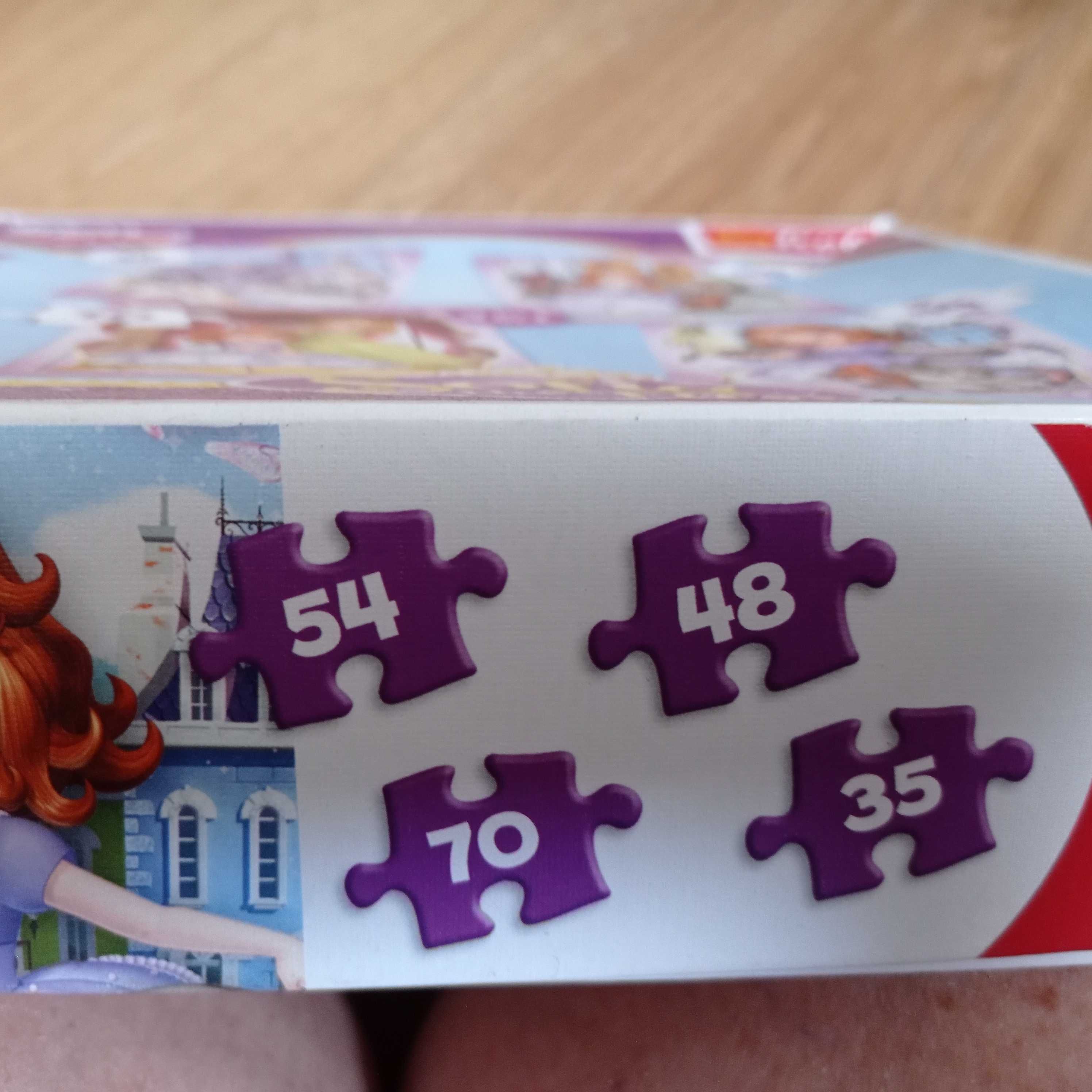 Trefl Disney Puzzle 4w1 Sofia the First Księżniczka Zosia