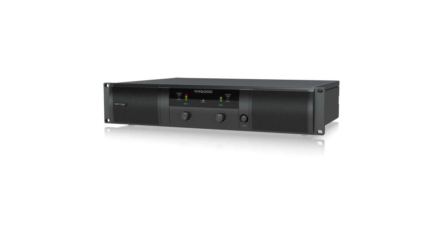 Vende-se amplificador Behringer NX 6000, 6000W, novo
