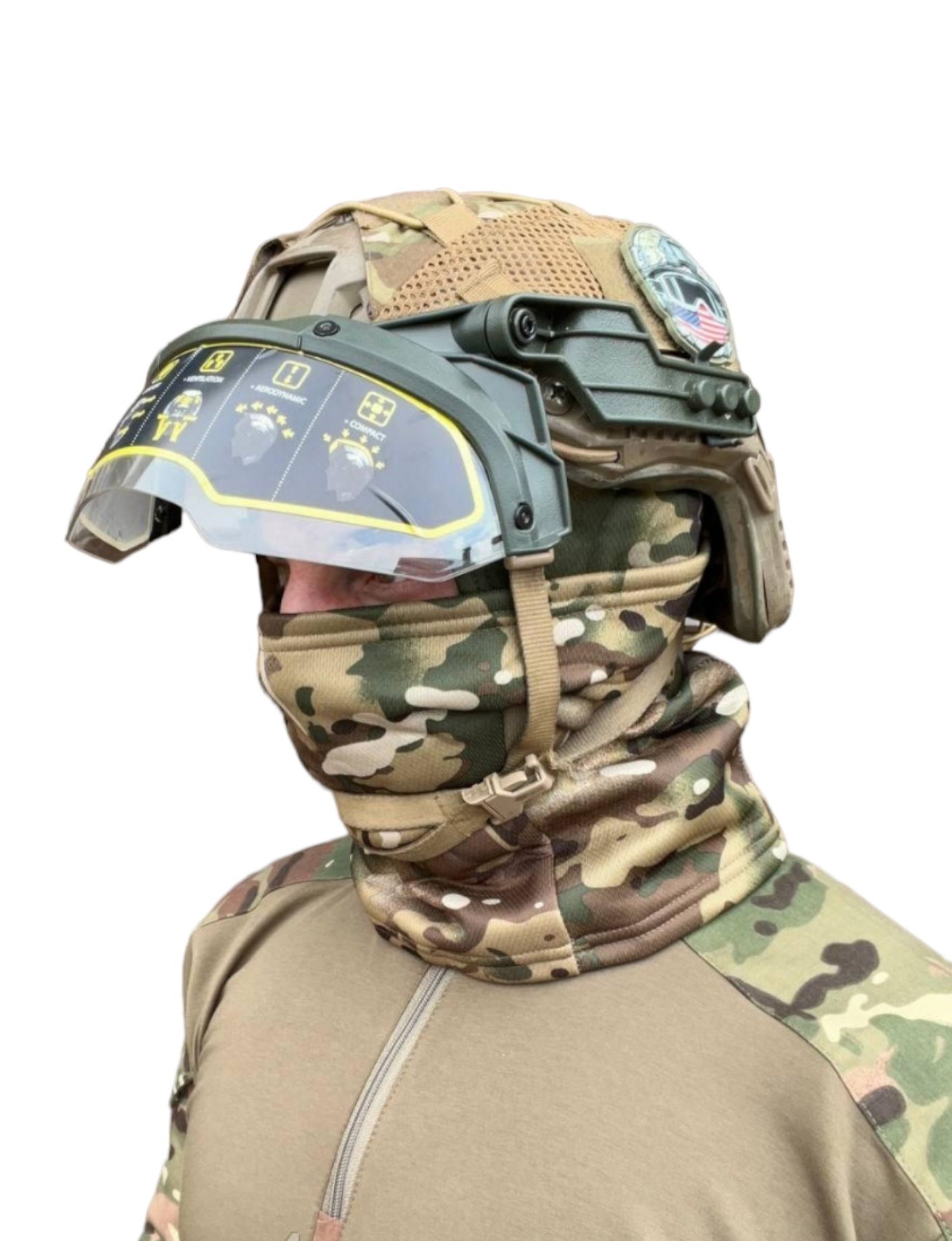 Тактичні військові окуляри VULPO з кріпленням на шолом Маска на каску