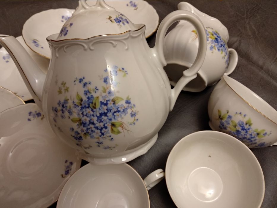 Сервиз чайный Чехия Незабудки чешский