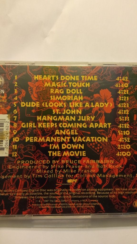 CD Aerosmith - Permanent Vaction