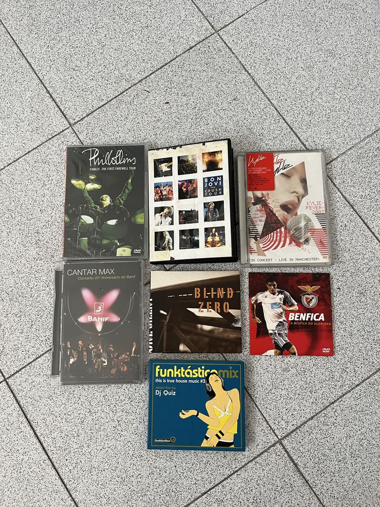 7 Dvds com caixa