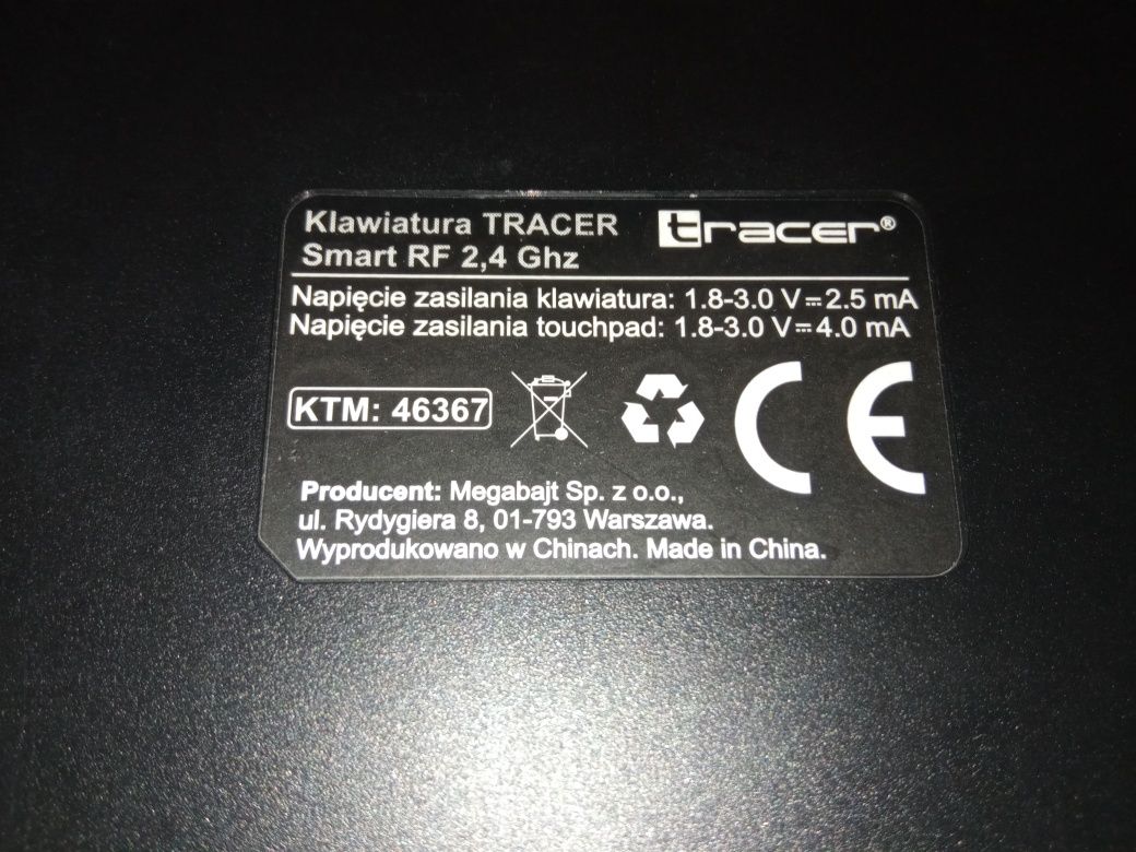 Klawiatura Tracer Smart RF 2,4 Ghz