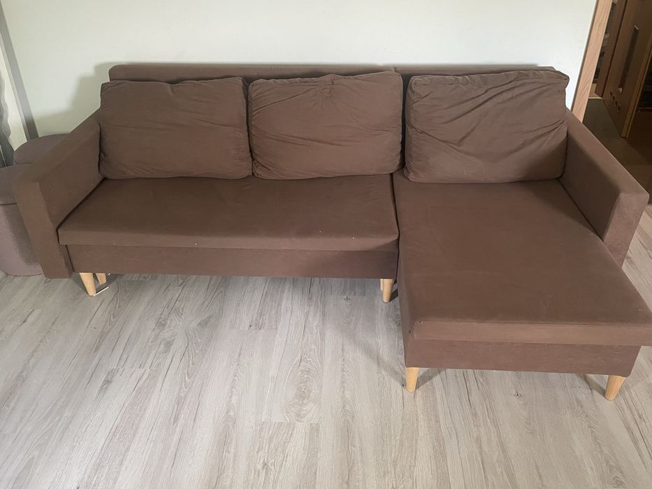 Narożnik z funkcja spania