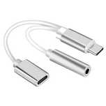 Adapter USB typu C na wtyk żeński miniJack 3.5mm 4 PIN Stereo