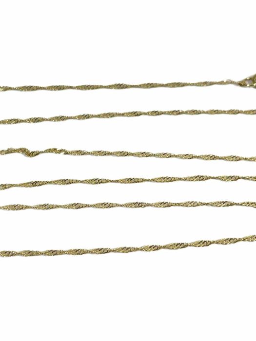 Złoty łańcuszek SINGAPUR 585 41 CM 0,8 G