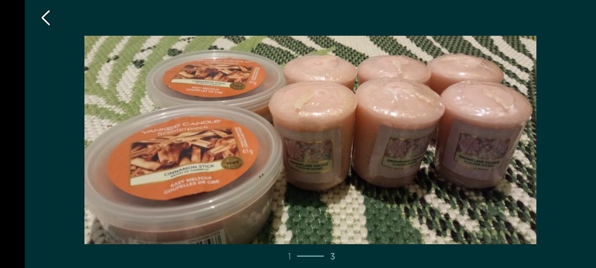 Yankee candle cinnamon stick i snowflake cookies