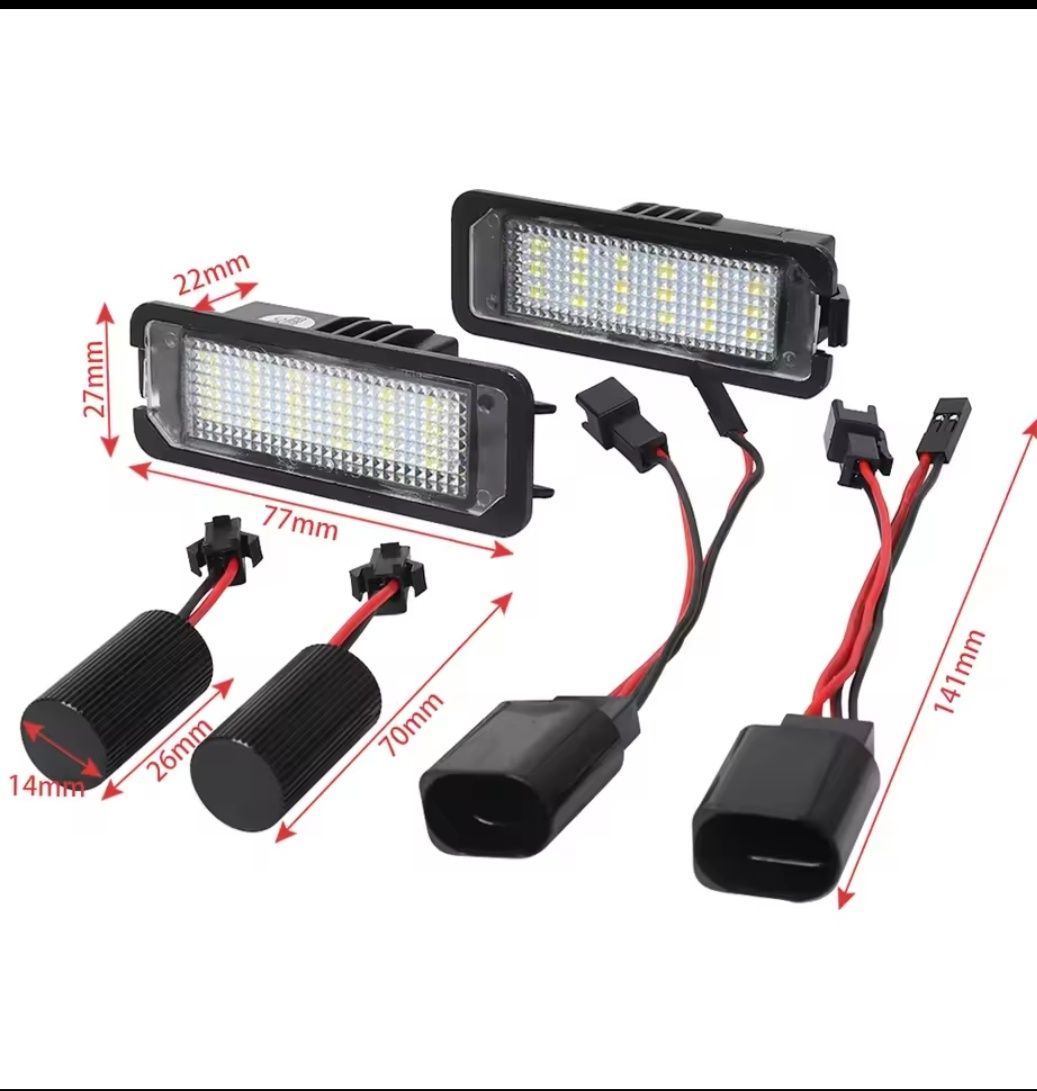 Luzes matrícula Led Vw, SEAT, Audi