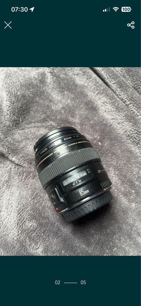 canon 85mm f/1.8 usm