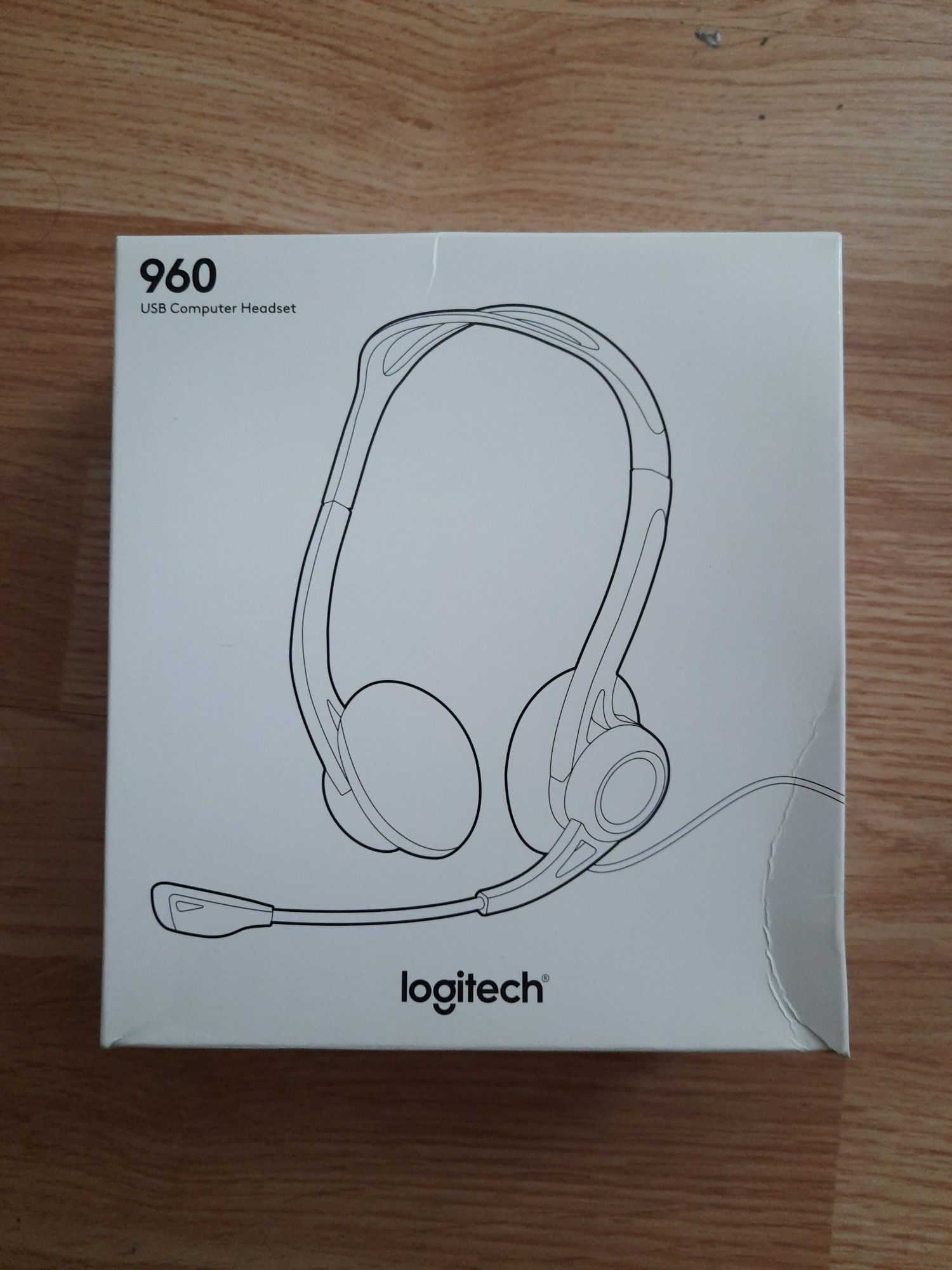 Logitech 960 USB Computer Headset słuchawki nowe