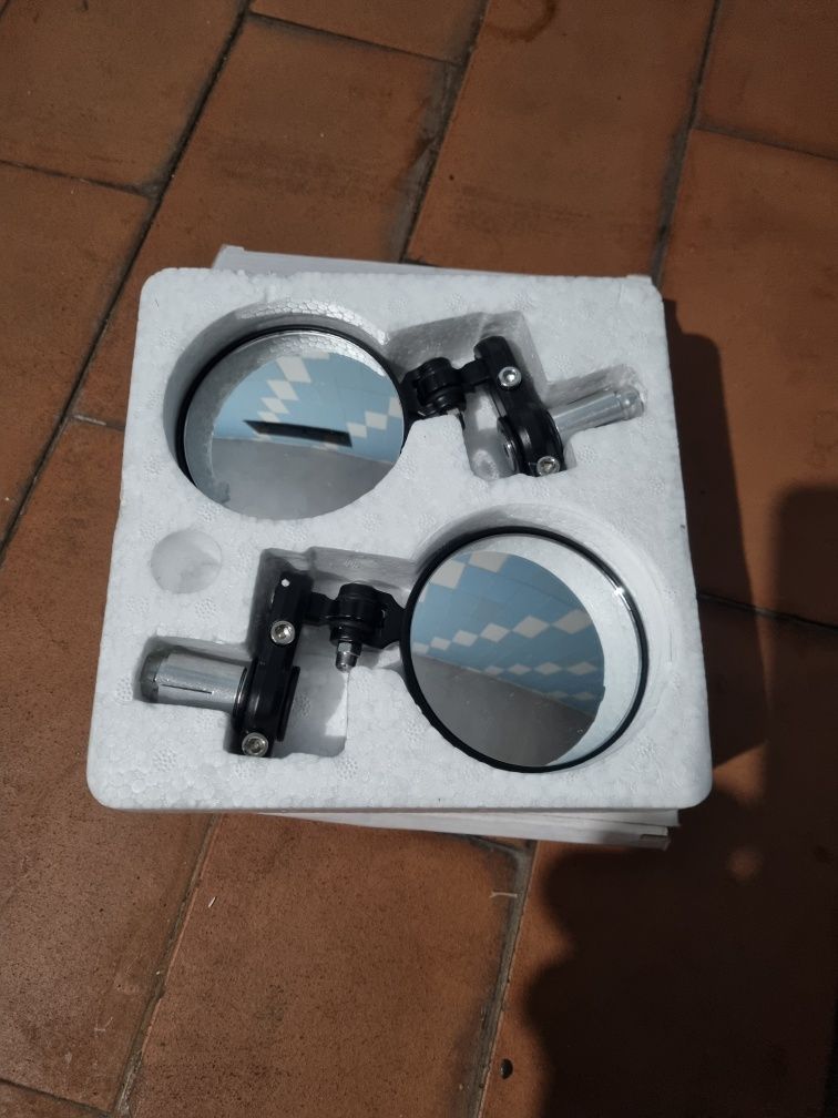 Espelhos de guiador caferace