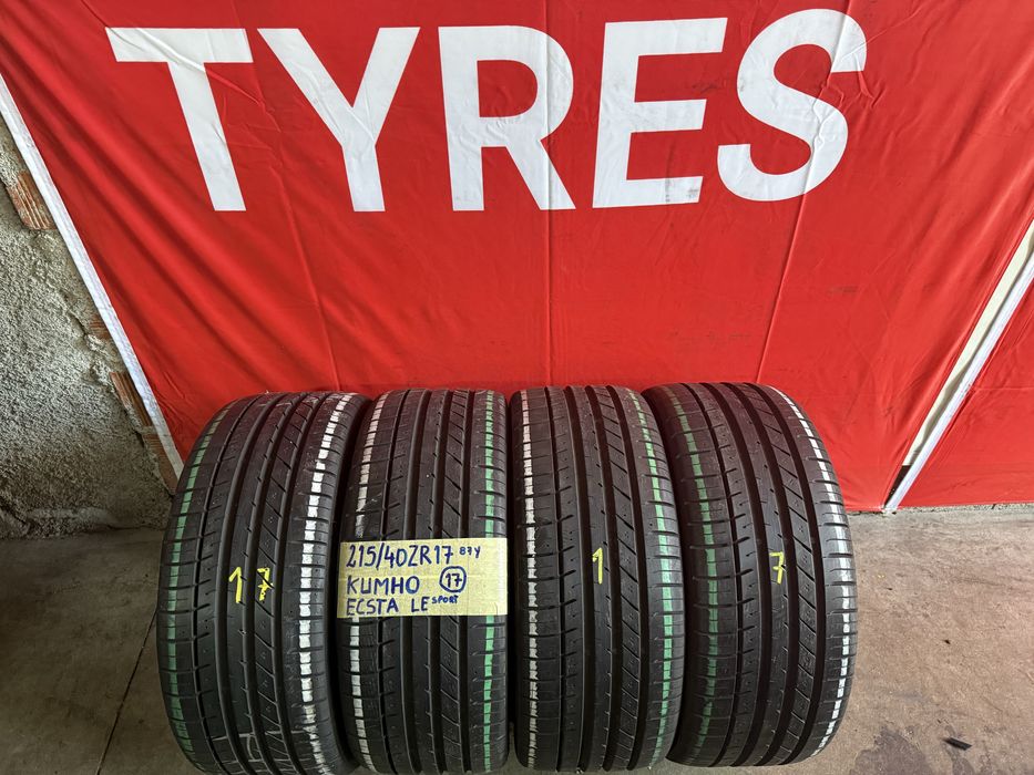 Pneus 215/40/17 Kumho impecaveis Todos Iguais
