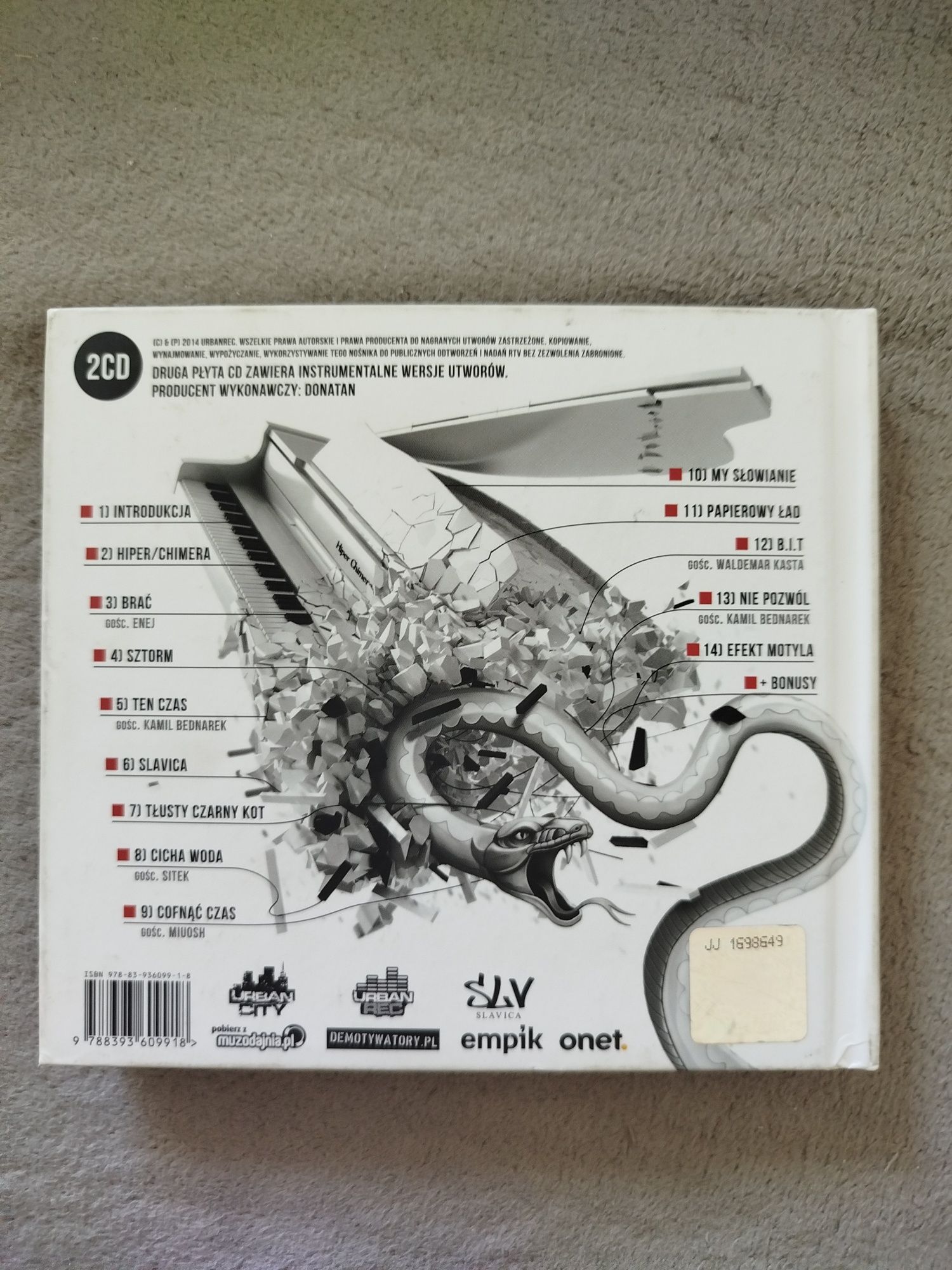 Sprzedam 2 płyty CD Donatan/Cleo Hiper Chimera -nowe!