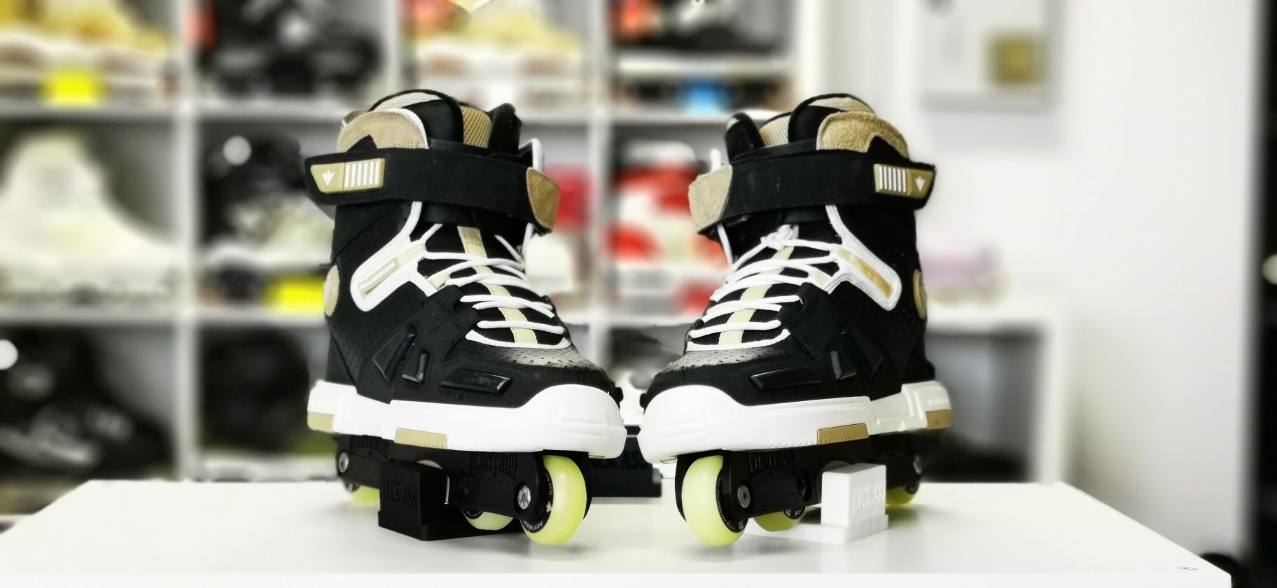 Rolki agresywne Rollerblade TRS KFC Alex Broskow białe kruki r. 44,5
