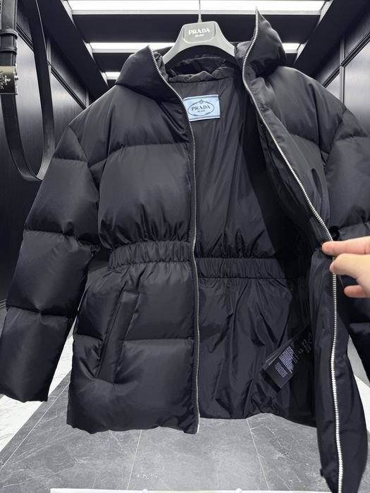 Пуховик Прада Prada жіночий натуральний качиний пух
